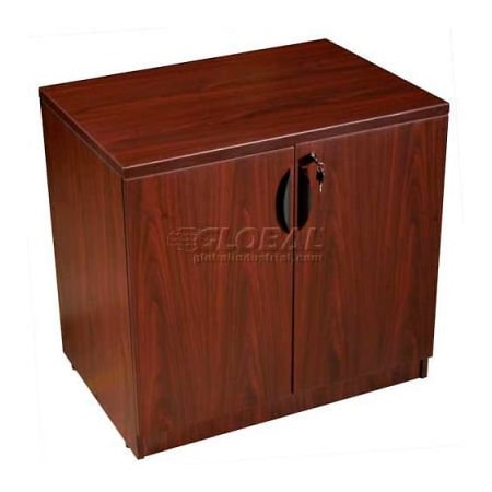 Boss Office Products Boss Storage Cabinet - Mahogany N113-M